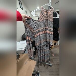 Cato Patterned Long Sleeve Dress